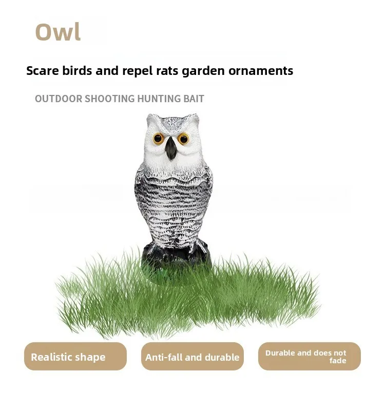 Garden Garden Bird Repellent Rat Bait Round Face White Back Owl Outdoor Farm Orchard Simulation Artifact Fun Garden Ornament
Garden Garden Bird Repellent Rat Bait Round Face White Back Owl Outdoor Farm Orchard Simulation Artifact Fun Garden Ornament