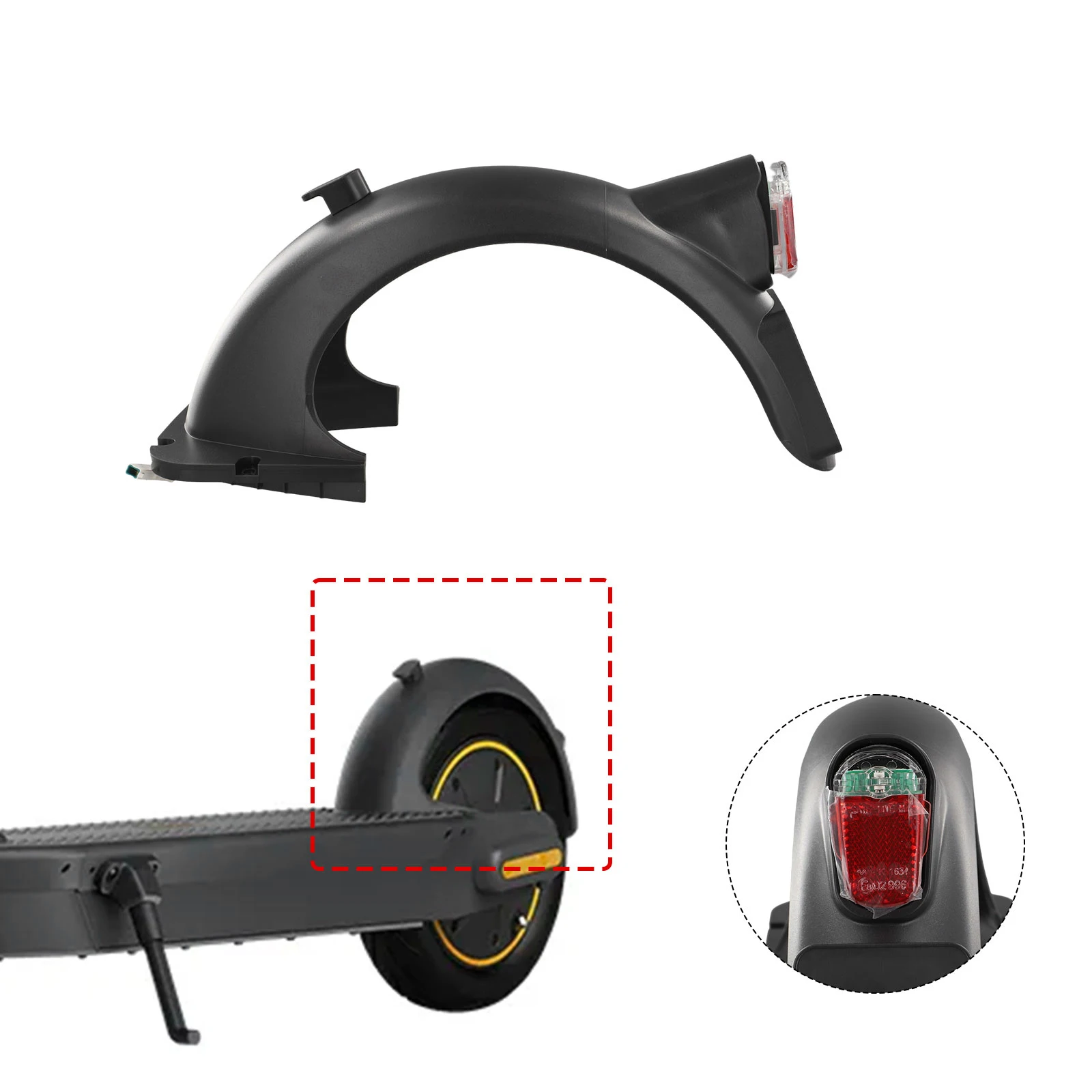 Keep Your For Ninebot Max G30 Looking Stylish and Improve Safety with the Rear Mudguard and Taillight Bracket Kit
Keep Your For Ninebot Max G30 Looking Stylish and Improve Safety with the Rear Mudguard and Taillight Bracket Kit