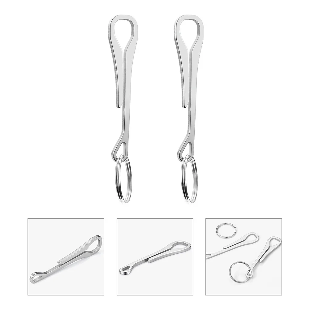 2pcs Key Chain Buckle Stainless Steel Clip Hook Silver Locking Snap Outdoor Camping Hiking Travel Key Rings Clamps Pocket Clips
2pcs Key Chain Buckle Stainless Steel Clip Hook Silver Locking Snap Outdoor Camping Hiking Travel Key Rings Clamps Pocket Clips