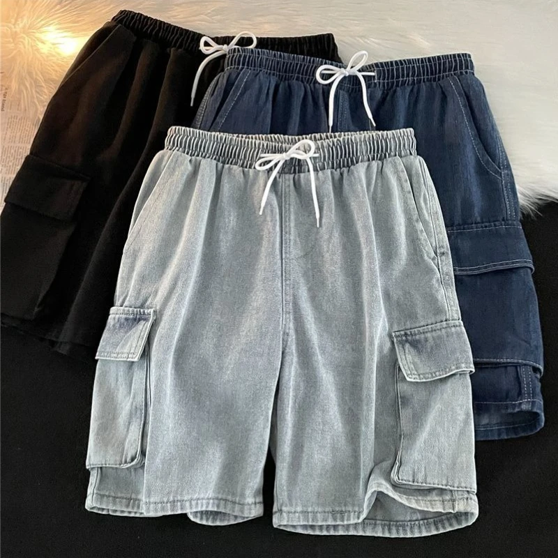 Men's Baggy Denim Shorts Vintage Streetwear Loose Five Pocket Cargo Shorts Summer Lightweight Casual Mid Length Pants
Men's Baggy Denim Shorts Vintage Streetwear Loose Five Pocket Cargo Shorts Summer Lightweight Casual Mid Length Pants