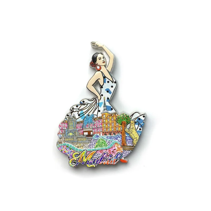 Madrid Cityscape Dancer Magnetic Fridge Magnet Creative Travel Souvenir Home Exquisite Decoration
Madrid Cityscape Dancer Magnetic Fridge Magnet Creative Travel Souvenir Home Exquisite Decoration