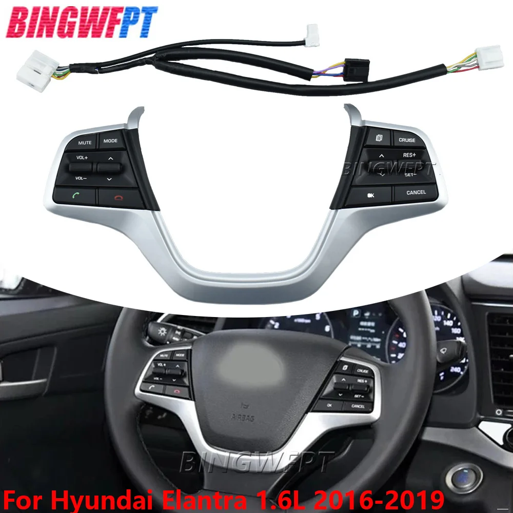 For Hyundai Elantra 1.6L 2016 2017 2018 NEW Steering Wheel Button Switch Bluetooth Volume Channel Phone Cruise Control Buttons
For Hyundai Elantra 1.6L 2016 2017 2018 NEW Steering Wheel Button Switch Bluetooth Volume Channel Phone Cruise Control Buttons