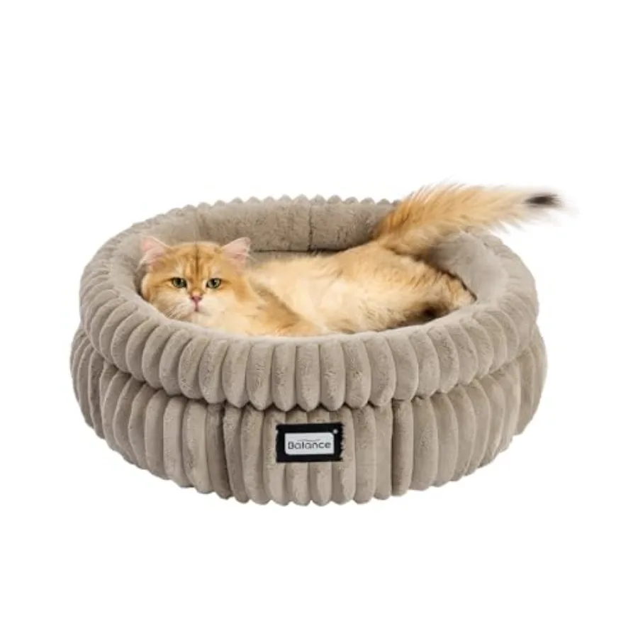 Cat Bed Kitten Bed Washable Round Cat Beds for Indoor Cats Super Soft Plush Faux Fur Pet Bed for Puppy and Kitten with Anti-Sli
Cat Bed Kitten Bed Washable Round Cat Beds for Indoor Cats Super Soft Plush Faux Fur Pet Bed for Puppy and Kitten with Anti-Sli