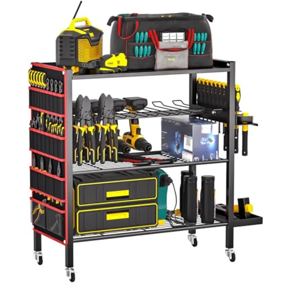 【Spot goods】Power Tool Organizer Cart 4-Tier Rolling Tool Storage Stand with Wheels Garage Floor Tool Holder with Side Storage
【Spot goods】Power Tool Organizer Cart 4-Tier Rolling Tool Storage Stand with Wheels Garage Floor Tool Holder with Side Storage