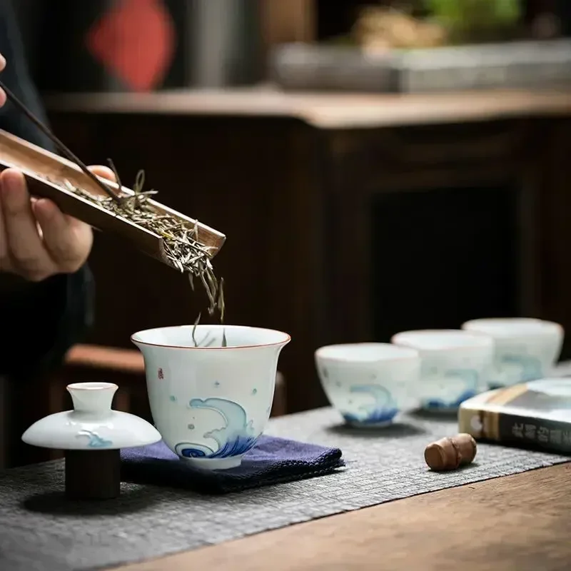 Outdoors Portable Travel Teapot Set With 3 Mini Cups 1 Gaiwan Porcelana Japanese Gaiwan Ceremony Set Household Wine Set
Outdoors Portable Travel Teapot Set With 3 Mini Cups 1 Gaiwan Porcelana Japanese Gaiwan Ceremony Set Household Wine Set