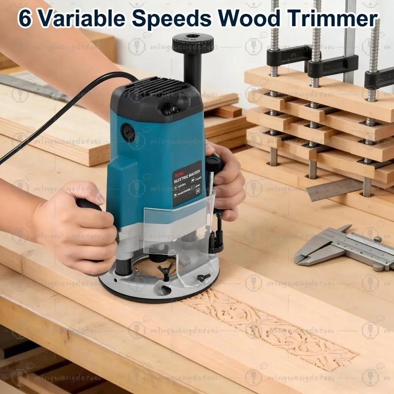 2200W 220V 6-Speed Woodworking Edge Trimming Machine With 15 Milling Cutters Trimmer Router Tool 6 Variable Speeds Wood Trimmer
2200W 220V 6-Speed Woodworking Edge Trimming Machine With 15 Milling Cutters Trimmer Router Tool 6 Variable Speeds Wood Trimmer