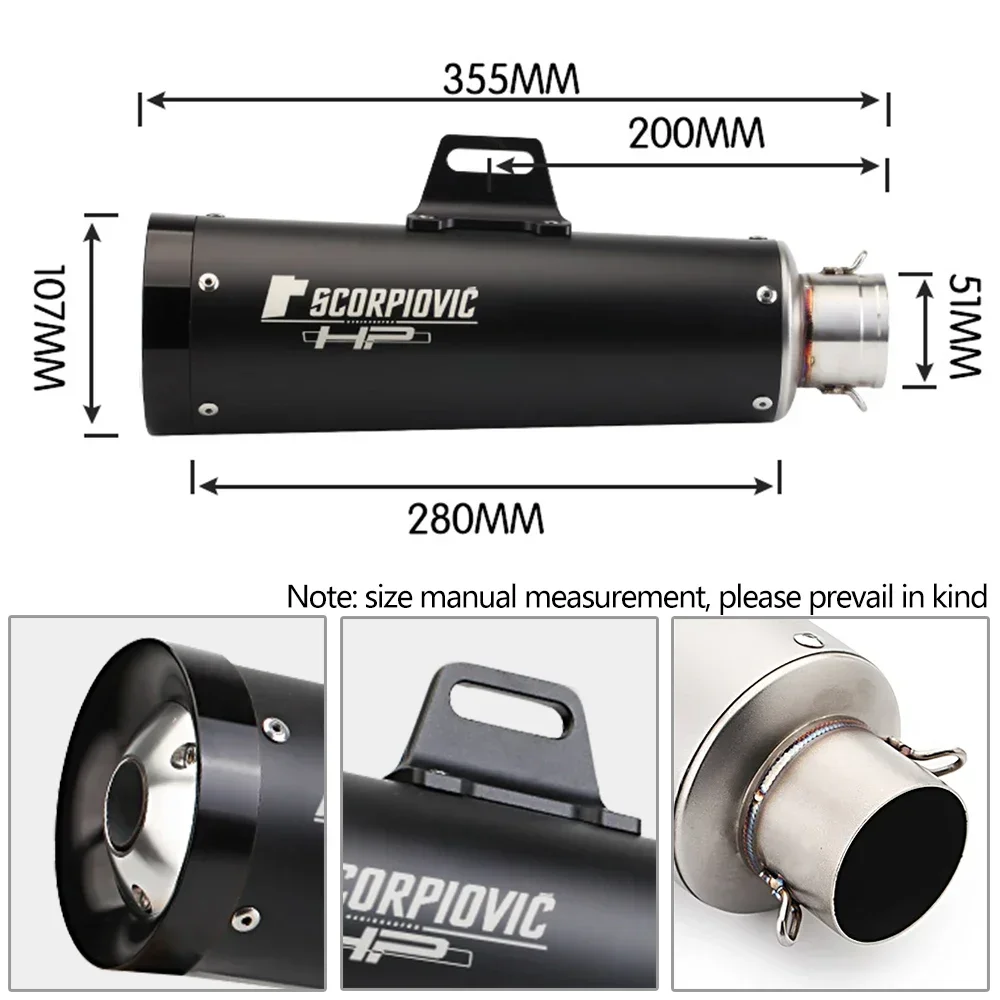 51mm Escape Moto Motorcross Exhaust Modified Motorcycle Muffler Pipe Connect Pitbike For YAMAHA R6 R25 Z400 Z750 MT09 MT03 Z650S
51mm Escape Moto Motorcross Exhaust Modified Motorcycle Muffler Pipe Connect Pitbike For YAMAHA R6 R25 Z400 Z750 MT09 MT03 Z650S