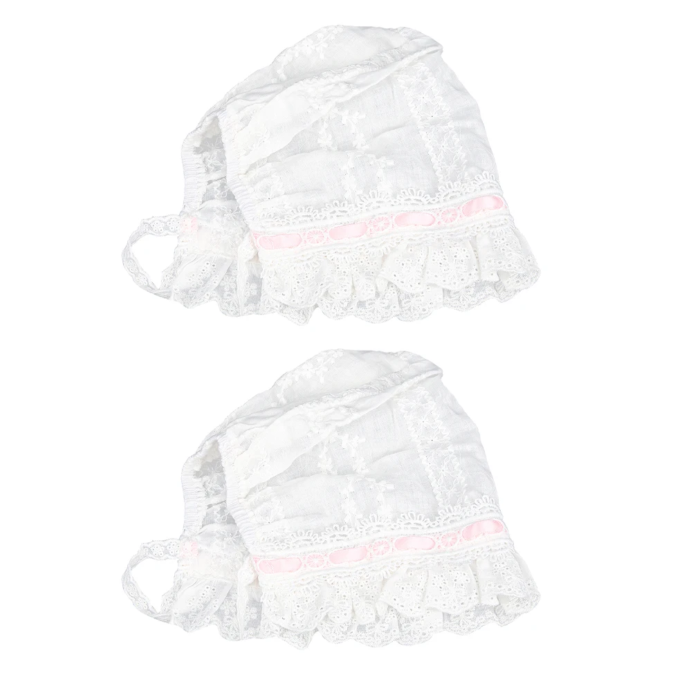 2Pcs Newborn Baby Bonnet Soft Cotton Breathable Lace Caps Adjustable Fit 0-6 Months Cute Infant Hats for Daily Wear New Year
2Pcs Newborn Baby Bonnet Soft Cotton Breathable Lace Caps Adjustable Fit 0-6 Months Cute Infant Hats for Daily Wear New Year