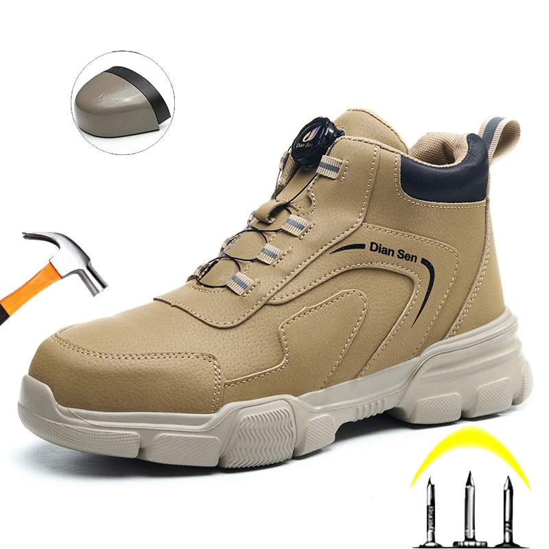 Mens Work Boots Steel Toe Safety Industrial Shoes Waterproof Slip Resistant Boots Construction Site Indestructible Anti-smash
Mens Work Boots Steel Toe Safety Industrial Shoes Waterproof Slip Resistant Boots Construction Site Indestructible Anti-smash