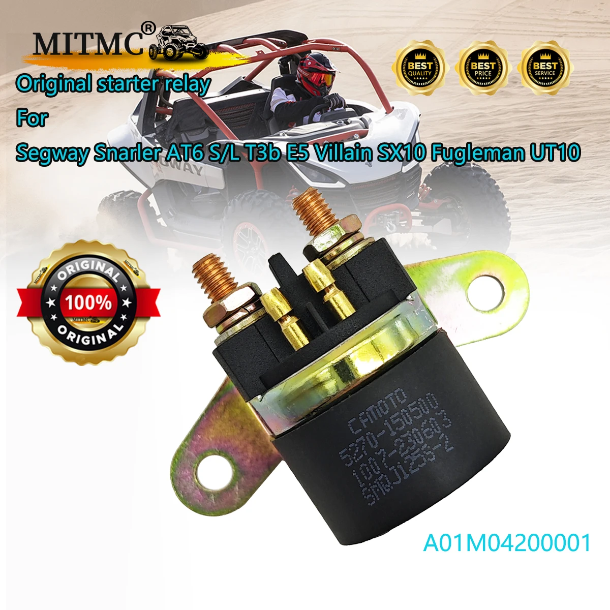 Оригинальное пусковое реле для Segway Snarler AT6 S/L T3b E5 Villain SX10 Fugleman UT10 A01M04200001
Оригинальное пусковое реле для Segway Snarler AT6 S/L T3b E5 Villain SX10 Fugleman UT10 A01M04200001