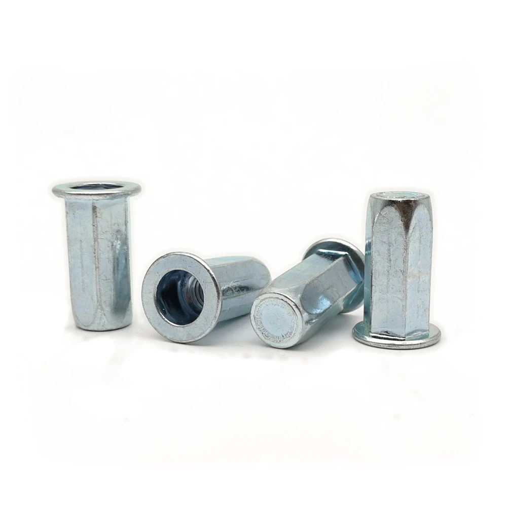 Wholesale Carbon steel Flat head hex rivet nut Sealed M4 M5 M6 M8 M10 Blind rivet nut Insert nut white zinc plated DXPTQLJ
Wholesale Carbon steel Flat head hex rivet nut Sealed M4 M5 M6 M8 M10 Blind rivet nut Insert nut white zinc plated DXPTQLJ