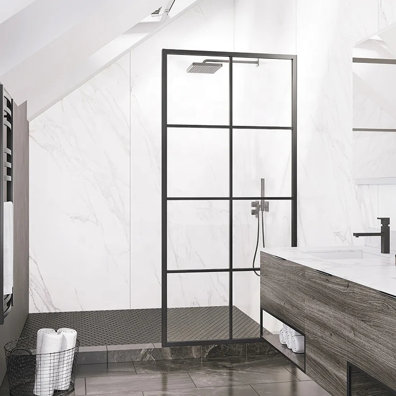 For Modern Aluminum Shower Door Frame 10mm Tempered Fixed Panel Eco-Friendly Durable Shower Screen for Bathroom Hotel Villa
For Modern Aluminum Shower Door Frame 10mm Tempered Fixed Panel Eco-Friendly Durable Shower Screen for Bathroom Hotel Villa
