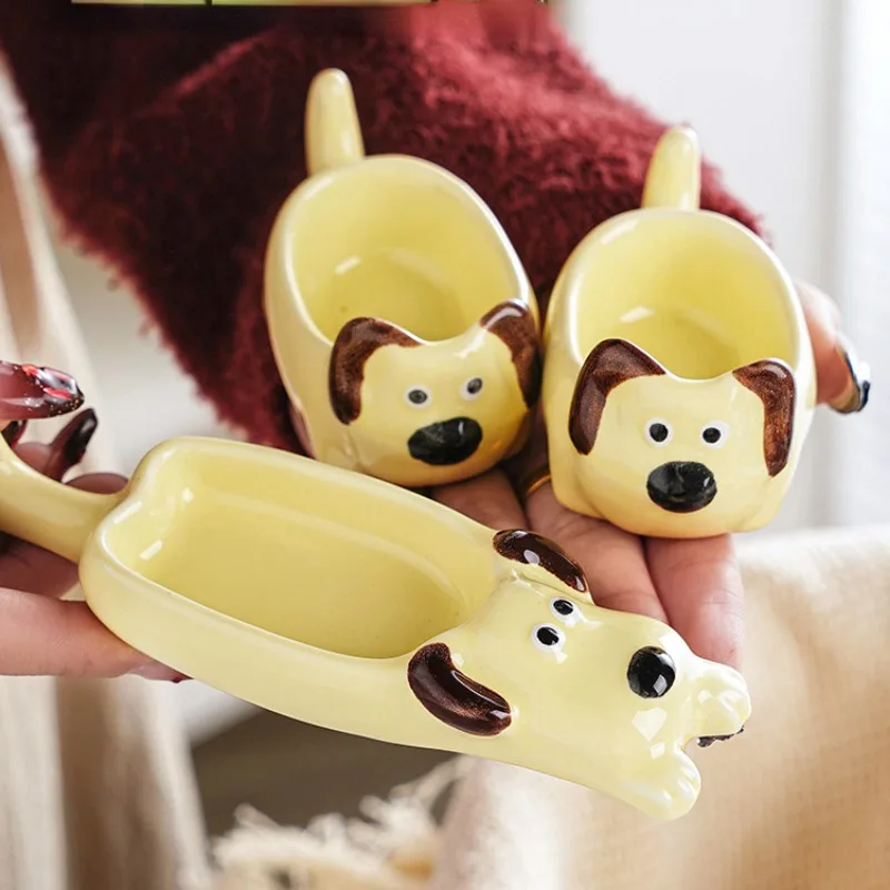 Cute Pet Cartoon Dipping Plate, Ceramic Japanese Cute Small Plate, Exquisite Flavor Plate, Vinegar Dish, Puppy Chopstick Holder
Cute Pet Cartoon Dipping Plate, Ceramic Japanese Cute Small Plate, Exquisite Flavor Plate, Vinegar Dish, Puppy Chopstick Holder