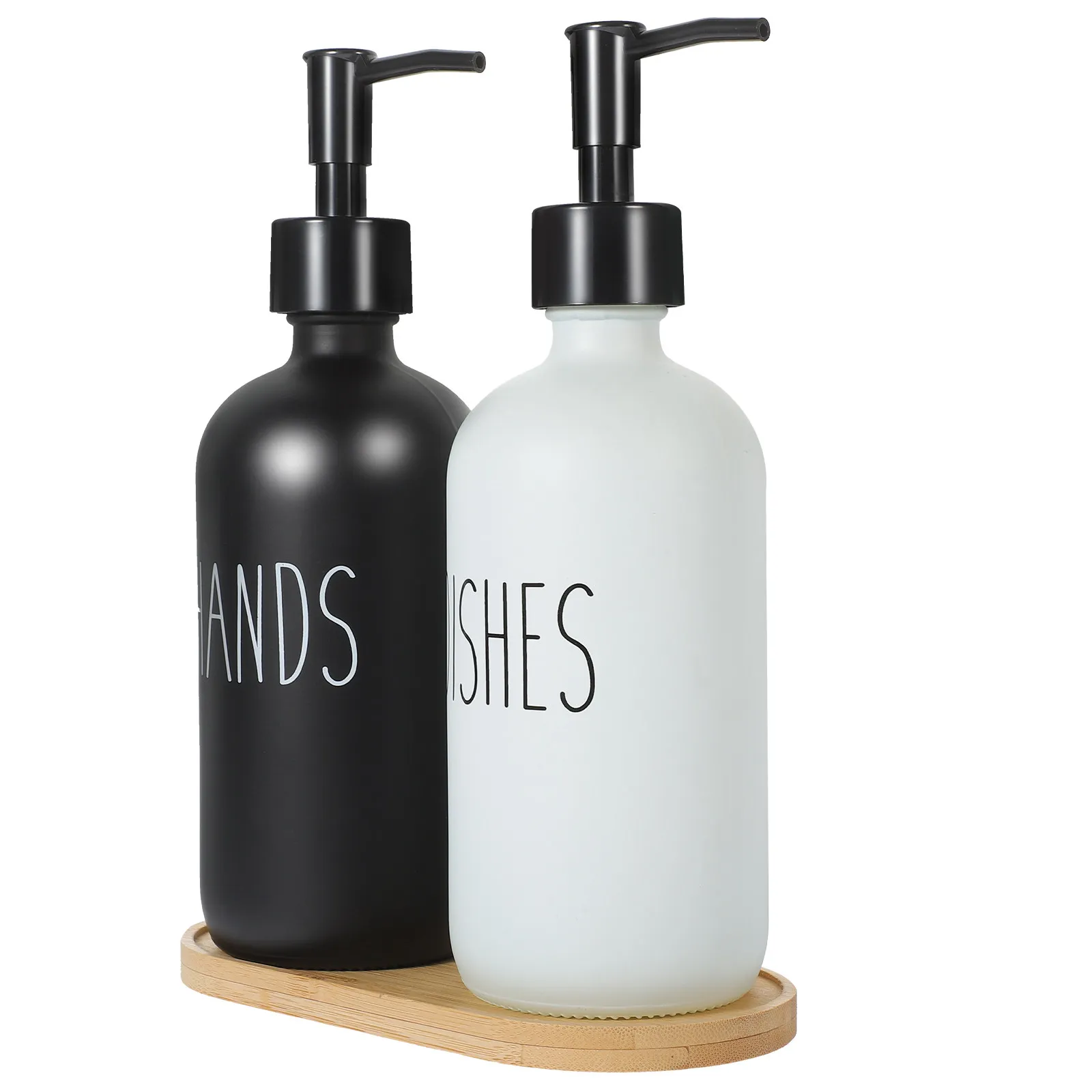 1Set Glass Soap Dispenser Bottles Refillable Hand Dish Soap Lotion Dispenser Pump Bottle Bamboo Tray Kitchen Bathroom Countertop
1Set Glass Soap Dispenser Bottles Refillable Hand Dish Soap Lotion Dispenser Pump Bottle Bamboo Tray Kitchen Bathroom Countertop