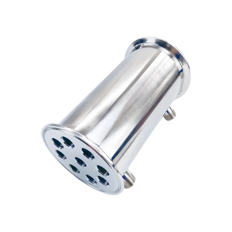 4"(102mm)OD119mm, Sanitary Dephlegmator Stainless Steel 304,9 Pipes Inside ID 16mm,Lenght 200mm
4"(102mm)OD119mm, Sanitary Dephlegmator Stainless Steel 304,9 Pipes Inside ID 16mm,Lenght 200mm