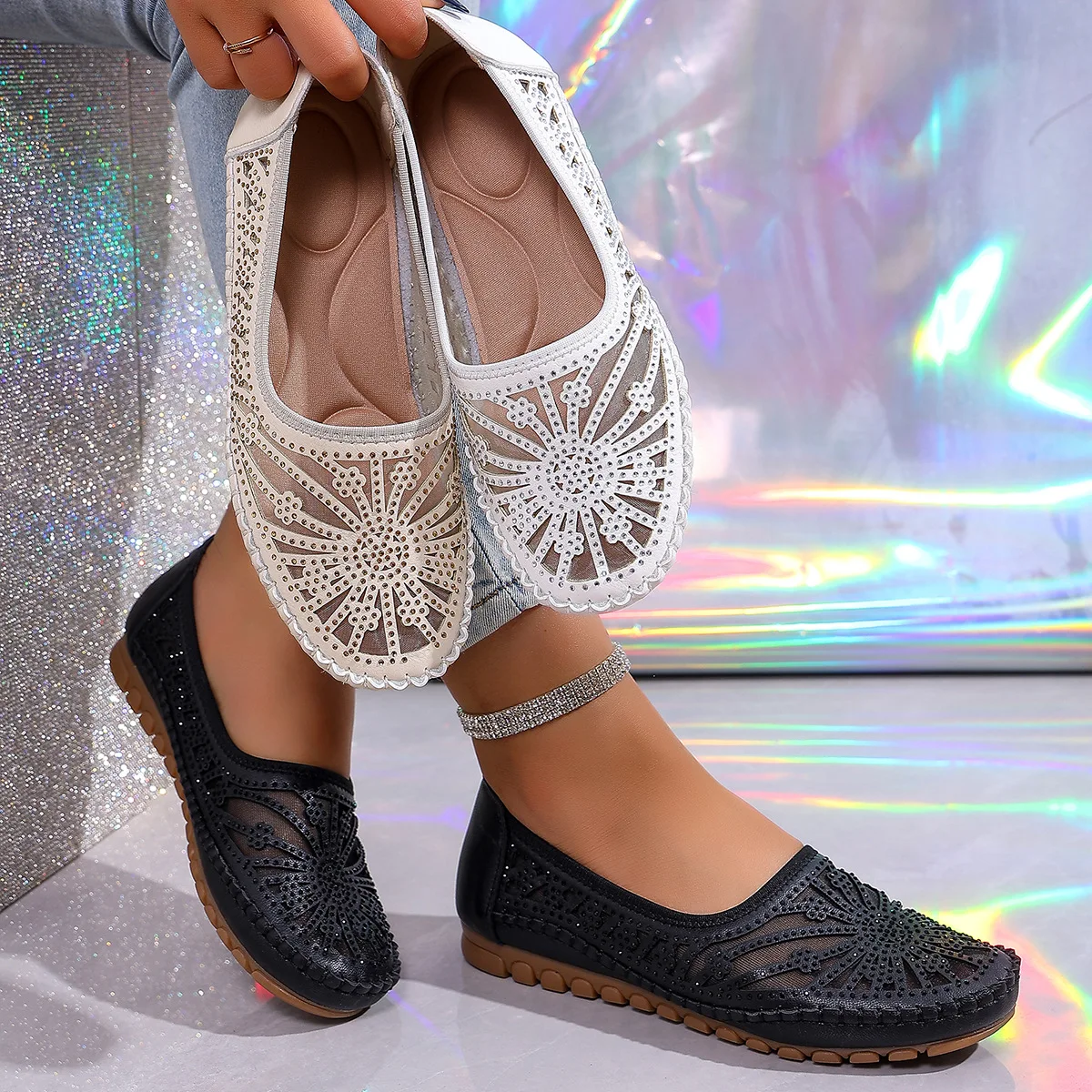 2026 Summer New Women Retro Stitching Breathable Mesh Lining Flat Loafers Plus Size Casual Daily Shoes
2026 Summer New Women Retro Stitching Breathable Mesh Lining Flat Loafers Plus Size Casual Daily Shoes