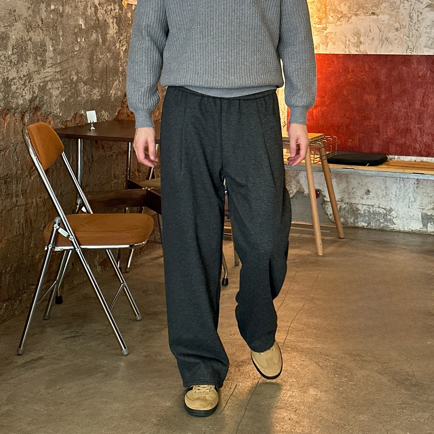 Men's Faionable Woolen Straight Leg Pants Autumn Winter Casual Loose Wide Leg Long Trousers mat Sle Drapey Polyest...
Men's Faionable Woolen Straight Leg Pants Autumn Winter Casual Loose Wide Leg Long Trousers mat Sle Drapey Polyest...