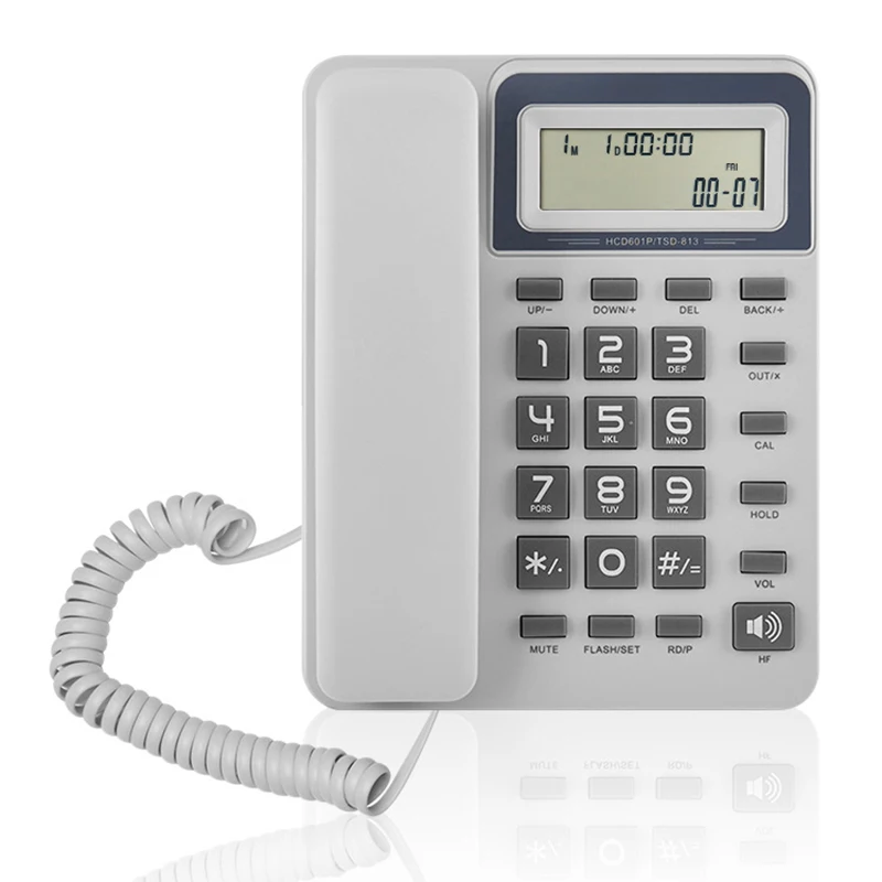 New Landline Speakerphone With Caller ID, Adjustable Volume & Brightness, Support Music on Hold, Desk Corded Telephone
New Landline Speakerphone With Caller ID, Adjustable Volume & Brightness, Support Music on Hold, Desk Corded Telephone