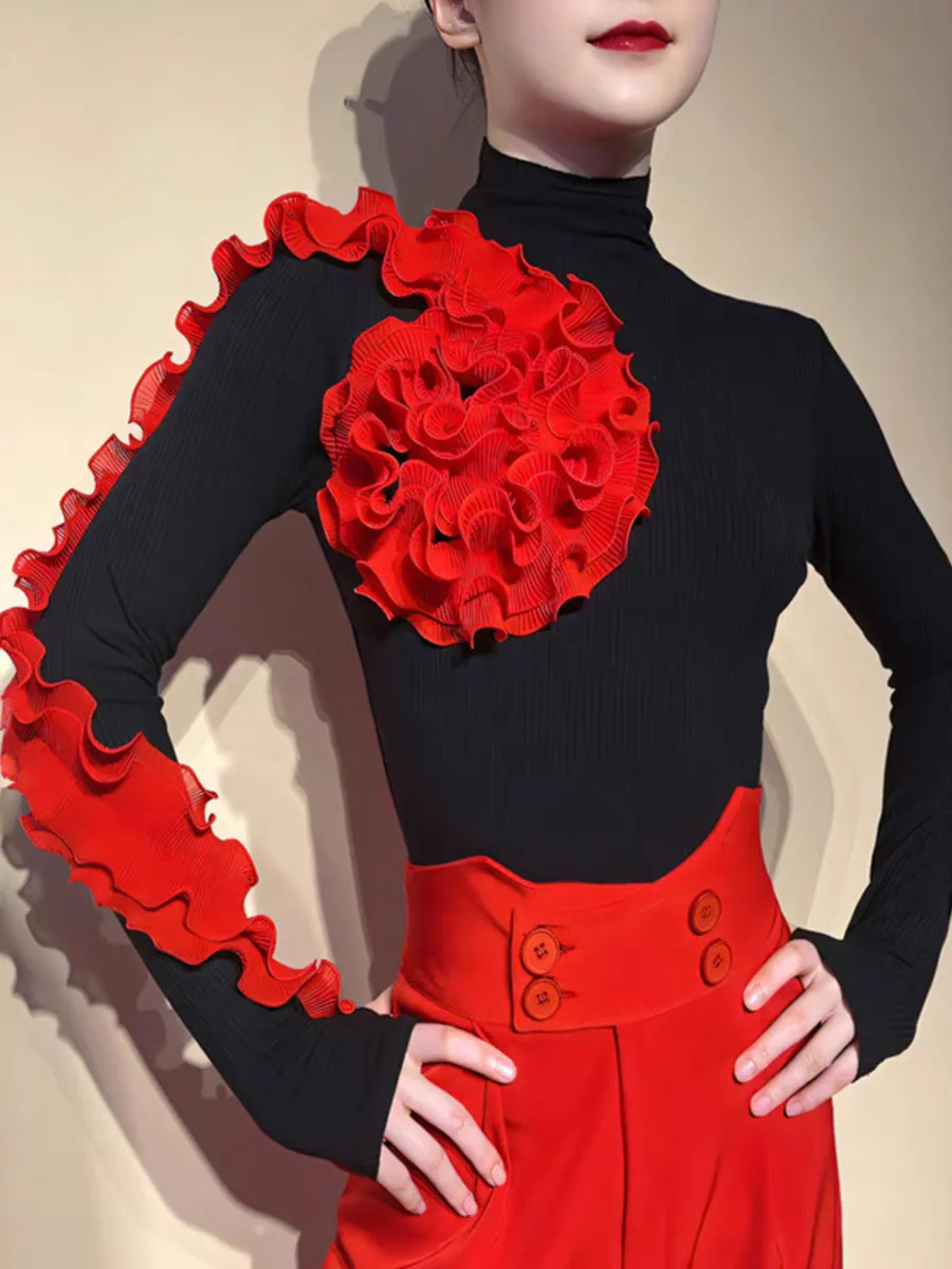 Женские футболки с высоким воротником и длинными рукавами, одежда для современного танца, танцевальная одежда для выступлений на сцене
Женские футболки с высоким воротником и длинными рукавами, одежда для современного танца, танцевальная одежда для выступлений на сцене