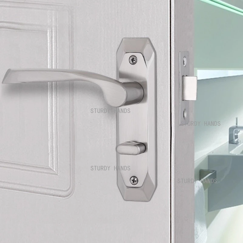 1 комплект дверного замка для ванной комнаты из цинкового сплава, внутренняя ручка для ванной комнаты, замок с одним язычком без ключа
1 комплект дверного замка для ванной комнаты из цинкового сплава, внутренняя ручка для ванной комнаты, замок с одним язычком без ключа