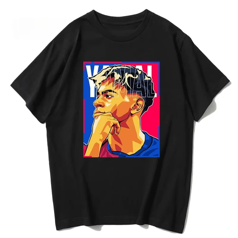 Summer 2025 Yamal short-sleeved football Star Merchandise Ramin Yamal Barcelona Versatile T-shirt Made of pure cotton
Summer 2025 Yamal short-sleeved football Star Merchandise Ramin Yamal Barcelona Versatile T-shirt Made of pure cotton
