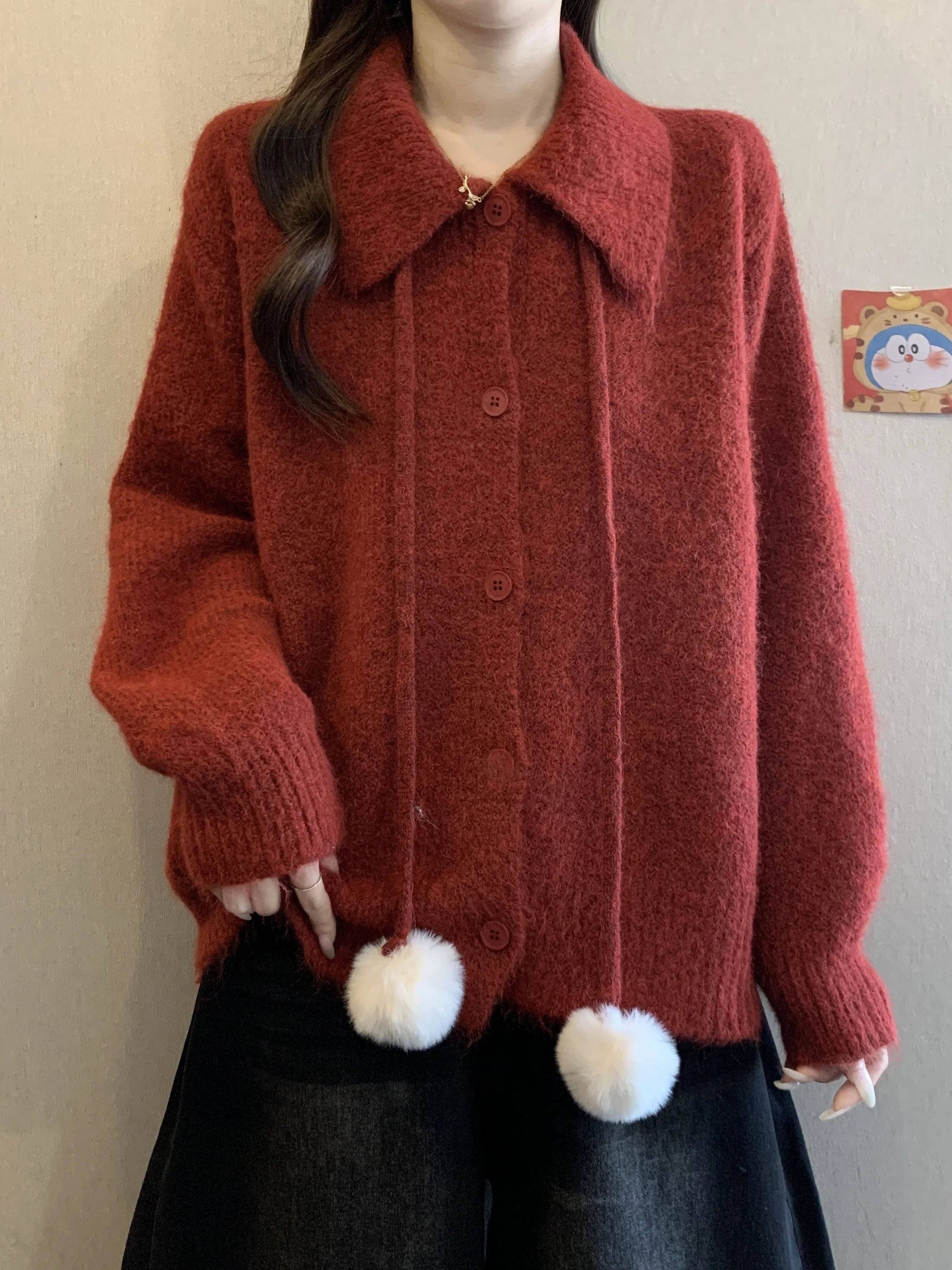 Красный длинный светящийся вязаный свитер, пальто, женский свободный крой, зимняя верхняя одежда с воротником, мягкий уютный модный кардиган большого размера
Красный длинный светящийся вязаный свитер, пальто, женский свободный крой, зимняя верхняя одежда с воротником, мягкий уютный модный кардиган большого размера