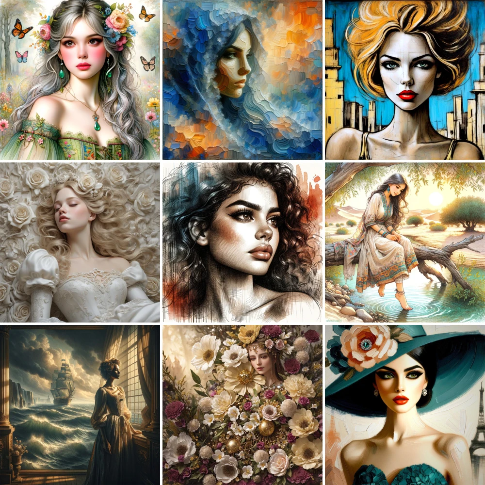Portrait Girl Flowers Printed Canvas Cross Stitch Patterns DIY Embroidery Craft Painting Knitting Handiwork Floss Jewelry Needle
Portrait Girl Flowers Printed Canvas Cross Stitch Patterns DIY Embroidery Craft Painting Knitting Handiwork Floss Jewelry Needle