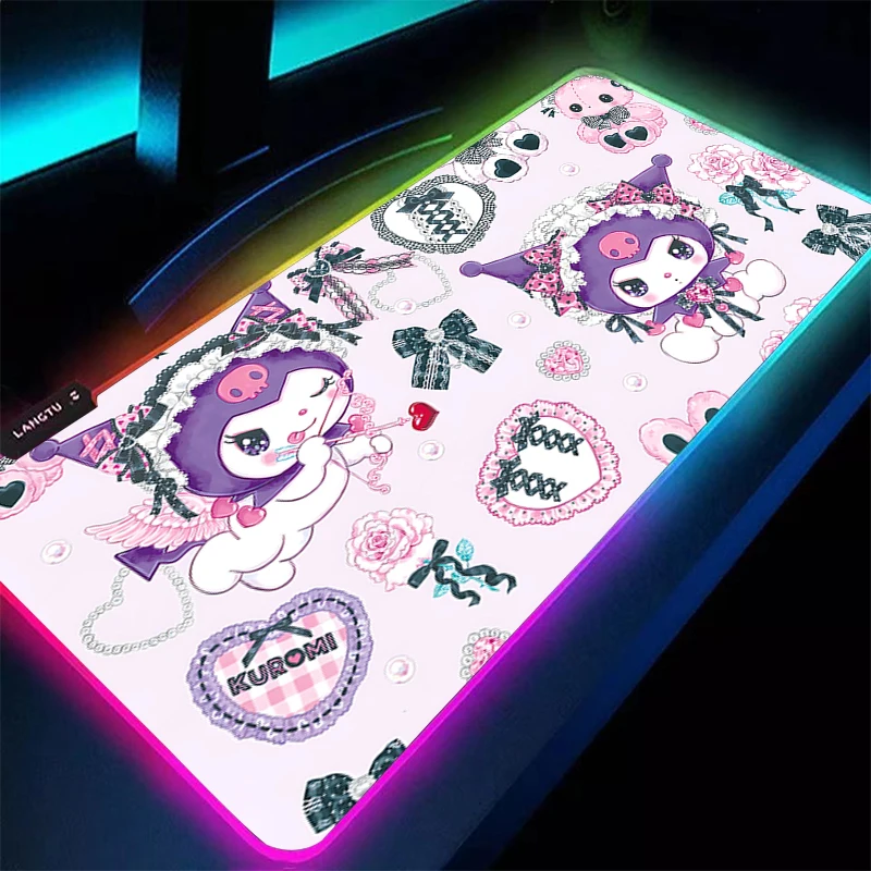 RGB Popular Mouse Pad kawaii Kuromi Gamers Large Computer Extended Game LED Mousepad Desk Mat Keyboard Rubber Backlight Carpet
RGB Popular Mouse Pad kawaii Kuromi Gamers Large Computer Extended Game LED Mousepad Desk Mat Keyboard Rubber Backlight Carpet