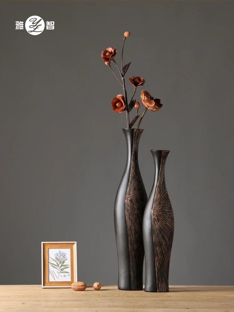 Black Vase Decoration Living Room Dried Flowers Art Entrance Resin New Chinese Style
Black Vase Decoration Living Room Dried Flowers Art Entrance Resin New Chinese Style