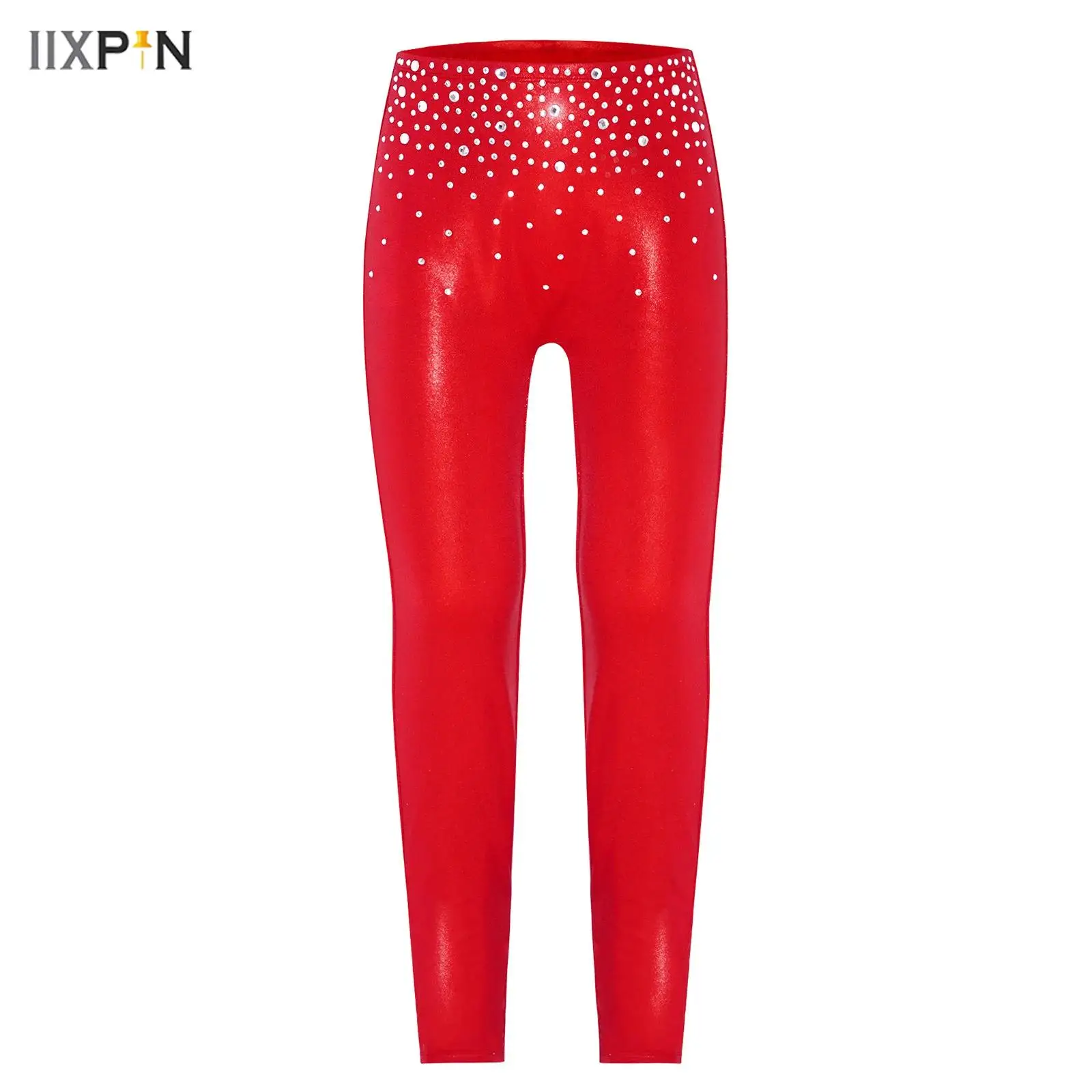 Kids Girls Figure Skating Dance Pants Sparkling Rhinestones Metallic Elastic Waistband Leggings Gymnastics Performance Costume
Kids Girls Figure Skating Dance Pants Sparkling Rhinestones Metallic Elastic Waistband Leggings Gymnastics Performance Costume
