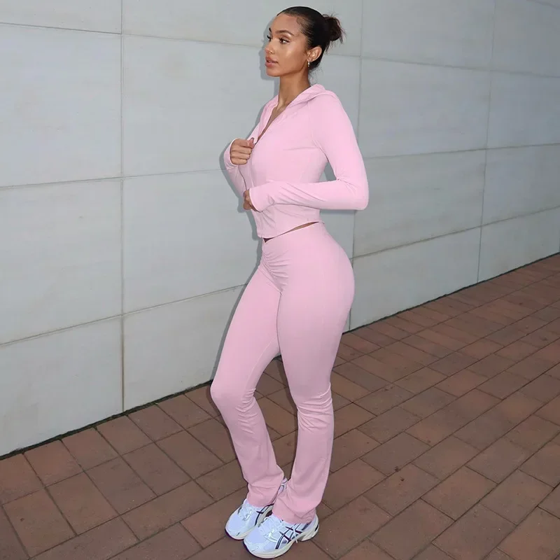 Leosoxs Women Sporty Tracksuits Long Sleeve Hooded Zipper Coat + High Waist Skinny Long Trousers Female Two Piece Pants Set 2025
Leosoxs Women Sporty Tracksuits Long Sleeve Hooded Zipper Coat + High Waist Skinny Long Trousers Female Two Piece Pants Set 2025