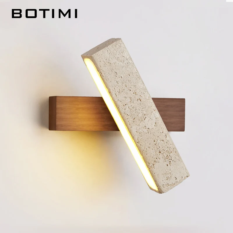 BOTIMI Rotated Stone LED Wall Lamp Modern Wooden Base Wall Sconce Nordic Bedside Reading Lighting Hotel Project Lighting
BOTIMI Rotated Stone LED Wall Lamp Modern Wooden Base Wall Sconce Nordic Bedside Reading Lighting Hotel Project Lighting