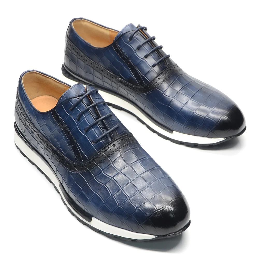 Classy Genuine Leather Men's Casual Sneaker Lace-Up Comfortable Outdoor Walking Non-slip Handmade Luxury Oxford Shoes for Man
Classy Genuine Leather Men's Casual Sneaker Lace-Up Comfortable Outdoor Walking Non-slip Handmade Luxury Oxford Shoes for Man