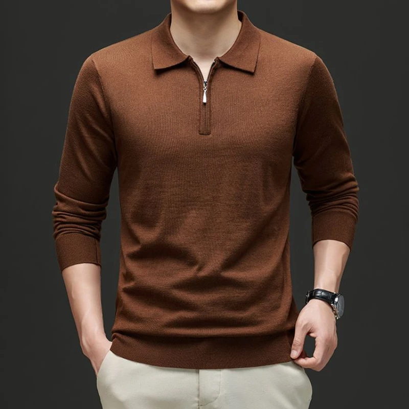 Solid Color Business Casual Men's POLO Shirt, Stretchable Knit Sweater for Daily Commuting, Warm Winter Sweater.M-4XL
Solid Color Business Casual Men's POLO Shirt, Stretchable Knit Sweater for Daily Commuting, Warm Winter Sweater.M-4XL