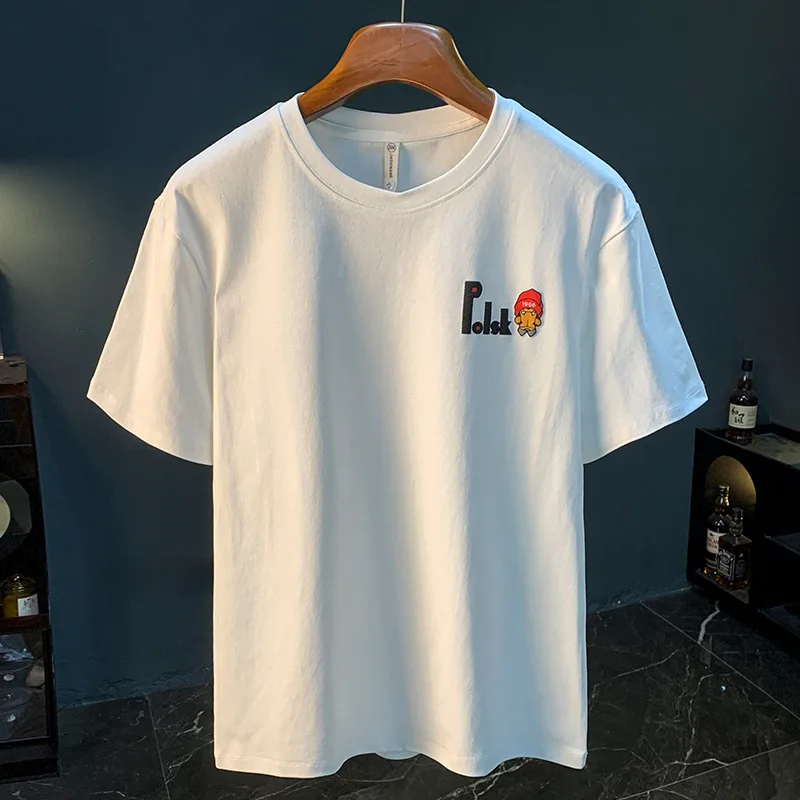Short sleeved T-shirt with men's printed half sleeves, loose and comfortable, versatile and trendy clothes
Short sleeved T-shirt with men's printed half sleeves, loose and comfortable, versatile and trendy clothes