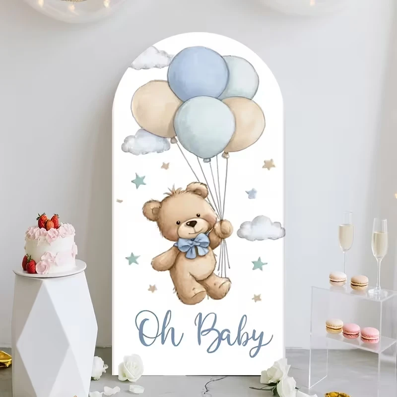 LS Custom 2-Sided Oh Baby Cute Bear Balloon Kids Birthday Party Baby Shower Covers Chiara Arch Background Decor Backdrop Photo
LS Custom 2-Sided Oh Baby Cute Bear Balloon Kids Birthday Party Baby Shower Covers Chiara Arch Background Decor Backdrop Photo