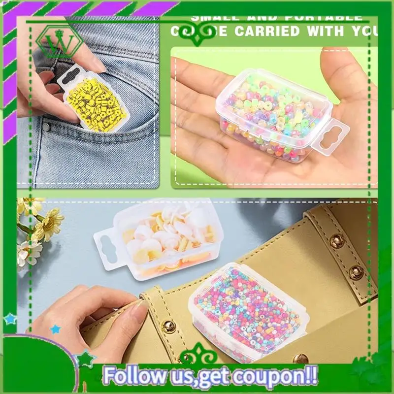 Latest-Small Bead Organizers With Lids, For Collecting Jewelry, Bead, Sticker, With Hinged Lid Transparent Craft Supply Case
Latest-Small Bead Organizers With Lids, For Collecting Jewelry, Bead, Sticker, With Hinged Lid Transparent Craft Supply Case