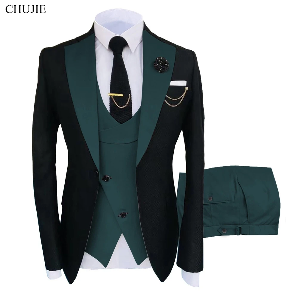 Men Suit For Wedding 3 Pieces Sets Elegant Jackets Vest Pants Blazers Full Formal Fashion Coats 2025 Classic Costume
Men Suit For Wedding 3 Pieces Sets Elegant Jackets Vest Pants Blazers Full Formal Fashion Coats 2025 Classic Costume