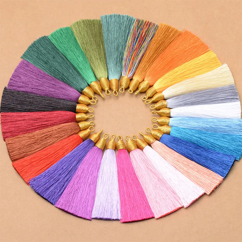5-50Pcs 8CM Silk Tassels Handmade Sewing Tassel with Hanging Loop Bookmark Tassels Bracelet Earring Key Chain DIY Craft Tassel
5-50Pcs 8CM Silk Tassels Handmade Sewing Tassel with Hanging Loop Bookmark Tassels Bracelet Earring Key Chain DIY Craft Tassel