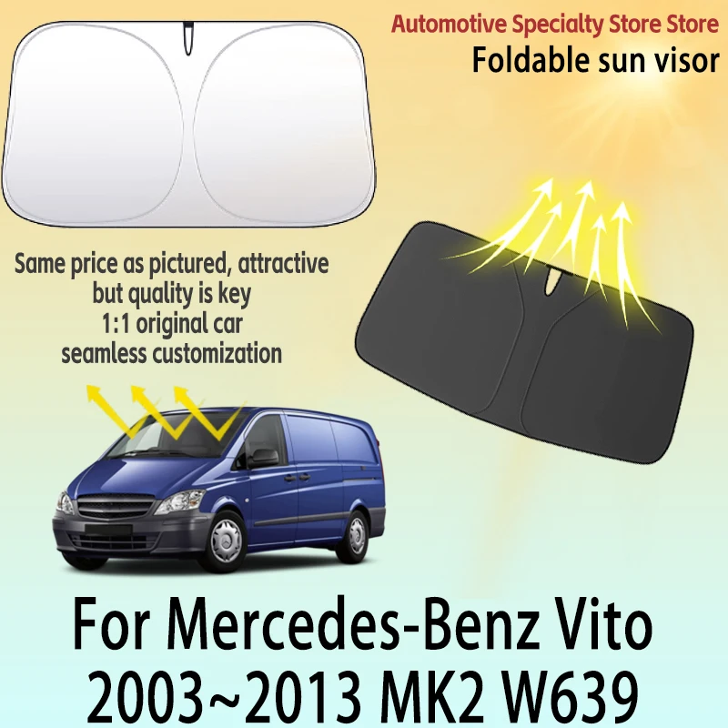 Солнцезащитная шторка для лобового стекла Mercedes-Benz Vito 2003~2013 MK2 W639, защита от солнца и нагрева, высококачественные аксессуары
Солнцезащитная шторка для лобового стекла Mercedes-Benz Vito 2003~2013 MK2 W639, защита от солнца и нагрева, высококачественные аксессуары