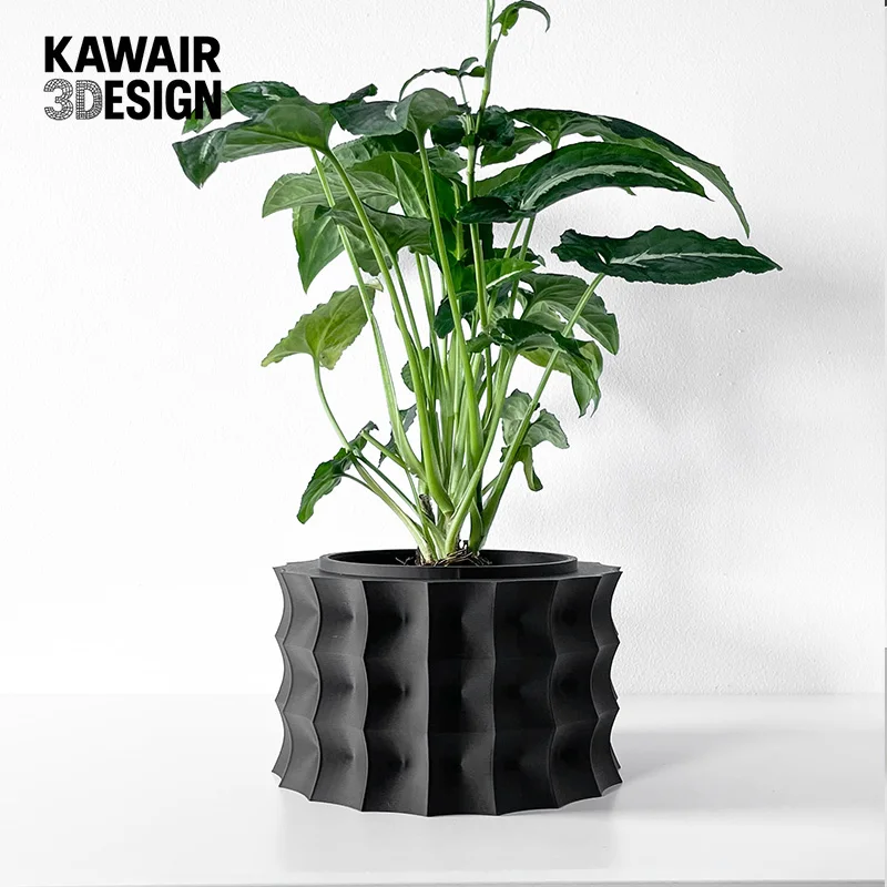 3D Printed Sustainable Irregular Geometric Plant Pot - Biodegradable Textured Line Flower Planter for Home & blumentopf Gift 
3D Printed Sustainable Irregular Geometric Plant Pot - Biodegradable Textured Line Flower Planter for Home & blumentopf Gift
