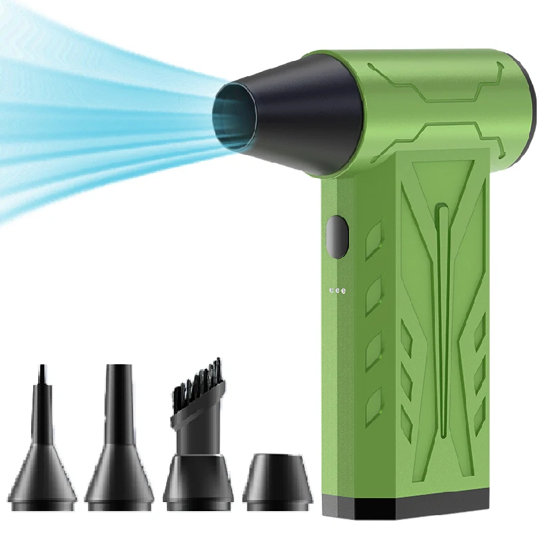 Dust Blower 130000RPM Turbo Jet Fan With 4 Wind Nozzles Electric Air Duster Type-C Charging Powerful Air Blower Dust Clean Tools
Dust Blower 130000RPM Turbo Jet Fan With 4 Wind Nozzles Electric Air Duster Type-C Charging Powerful Air Blower Dust Clean Tools