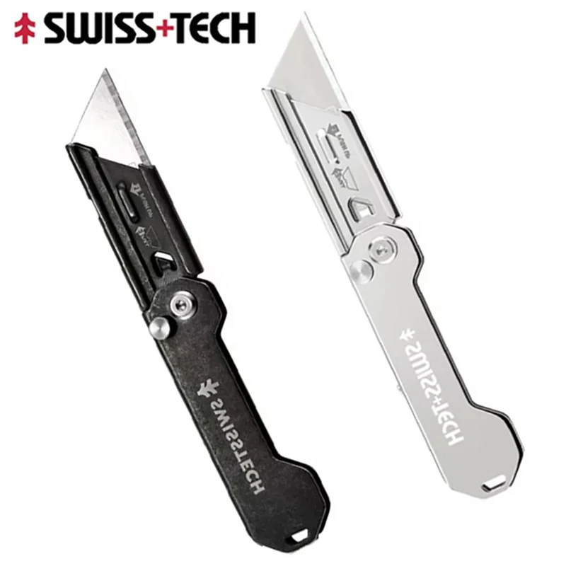 SWISS TECH Folding Utility Knife Quick Knife Out of the Box Pocket Knife with Buckle For Carrying Out Picnics Camping Outdoor Ac
SWISS TECH Folding Utility Knife Quick Knife Out of the Box Pocket Knife with Buckle For Carrying Out Picnics Camping Outdoor Ac