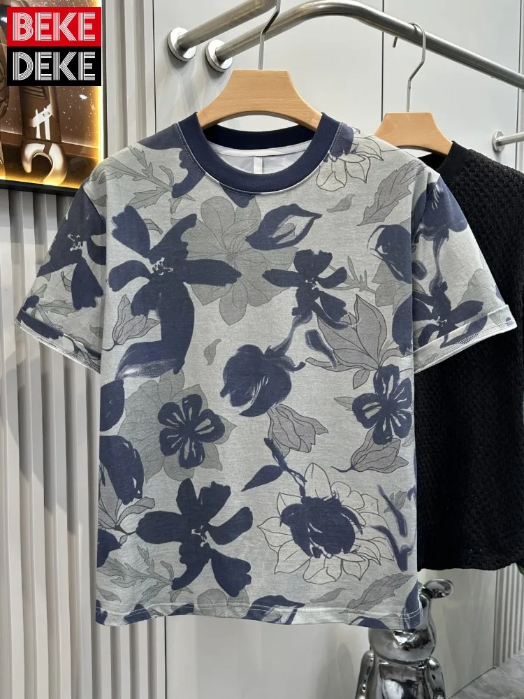 Hot Sale Summer Men Daily Casual Floral Printed Short Sleeve T-shirts Streetwear O Neck Tees Pullover Clothes Handsome Male Tops
Hot Sale Summer Men Daily Casual Floral Printed Short Sleeve T-shirts Streetwear O Neck Tees Pullover Clothes Handsome Male Tops