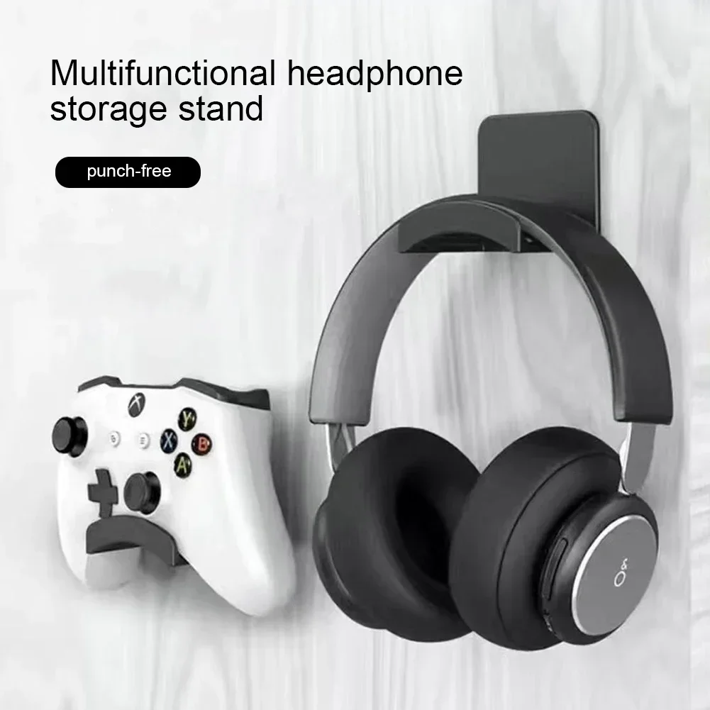 Universal Headphone Stand Adhensive Plastic Wall Mount Hanger Under Desk Headset Rack Holder Support for Gaming Earphone Bracket Universal Headphone Stand Adhensive Plastic Wall Mount Hanger Under Desk Headset Rack Holder Support for Gaming Earphone Bracket