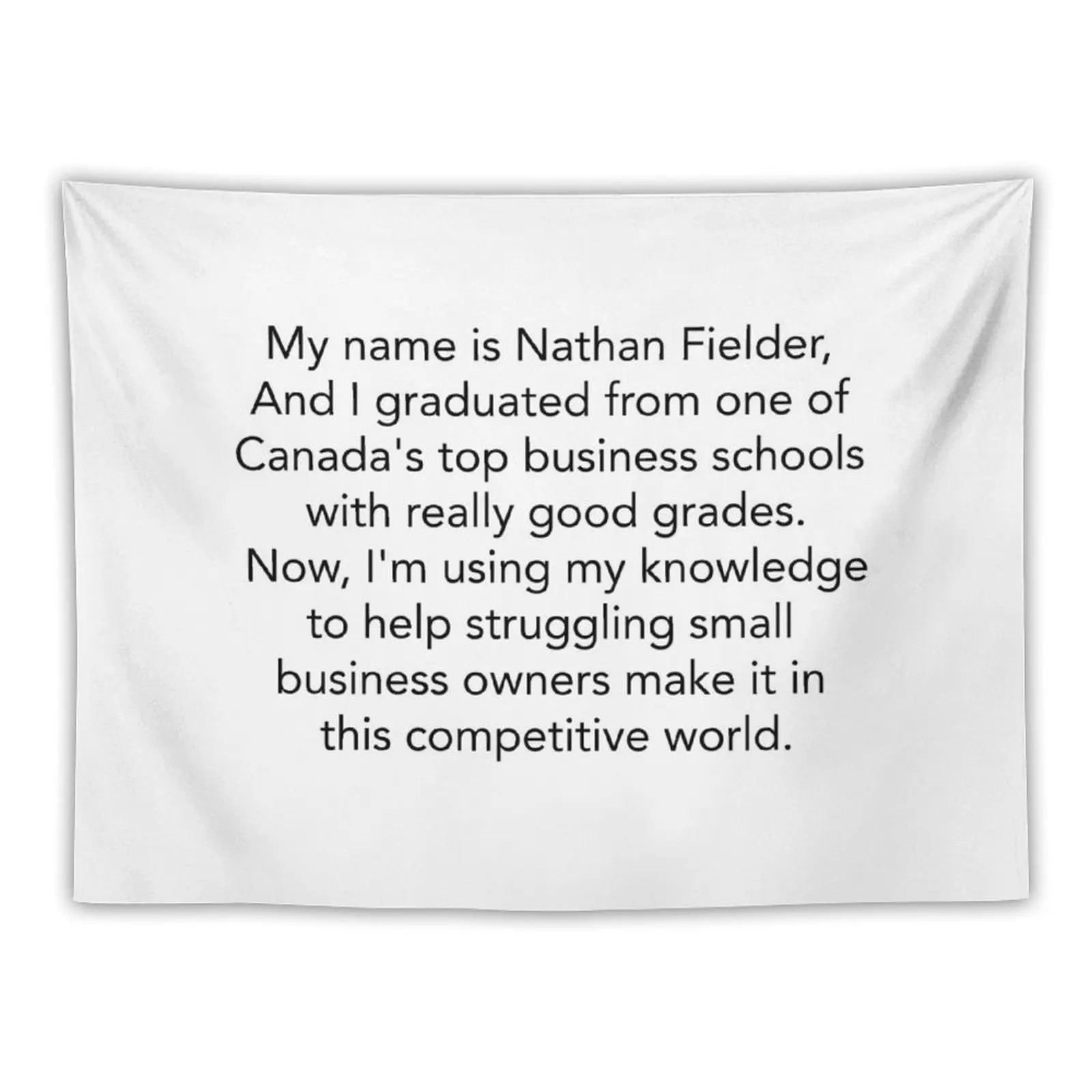 Nathan For You Intro Text Tapestry Decoration Home Kawaii Room Decor Room Decorations Aesthetic Tapestry
Nathan For You Intro Text Tapestry Decoration Home Kawaii Room Decor Room Decorations Aesthetic Tapestry