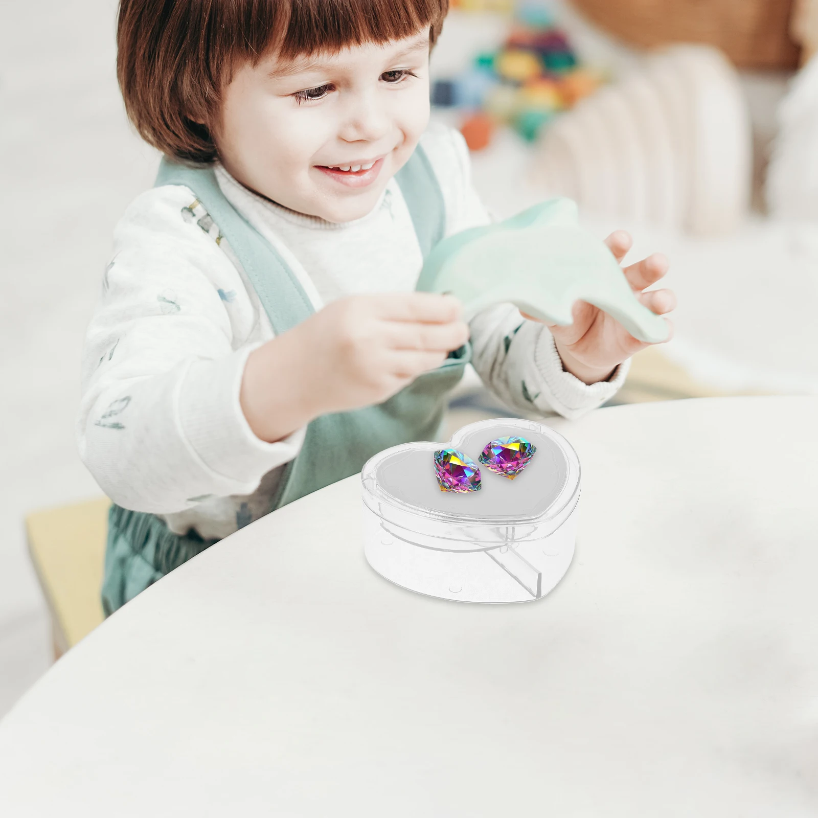 DIY Children Heart Shaped Storage Box Double Layer Kids Accessories ganizer Portable Container Travel Home Supplies
DIY Children Heart Shaped Storage Box Double Layer Kids Accessories ganizer Portable Container Travel Home Supplies