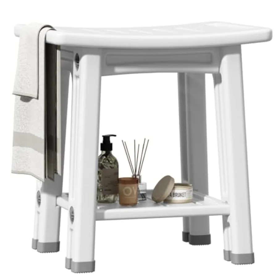 Shower Stool Non-Slip Shower Bench with Storage Shelf Waterproof Elderly and Disabled Shower Chair for Inside Shower
Shower Stool Non-Slip Shower Bench with Storage Shelf Waterproof Elderly and Disabled Shower Chair for Inside Shower
