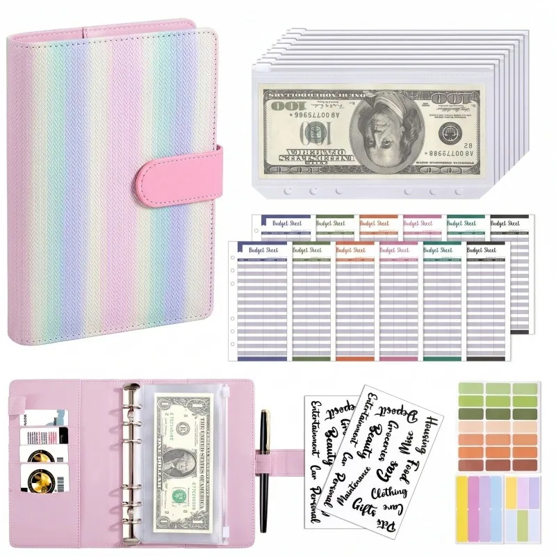A6 Money Budget Planner Binder With Zipper Envelopes, Cash Envelopes For Budgeting, Money Organizer For A6 Cash Budget Binder
A6 Money Budget Planner Binder With Zipper Envelopes, Cash Envelopes For Budgeting, Money Organizer For A6 Cash Budget Binder
