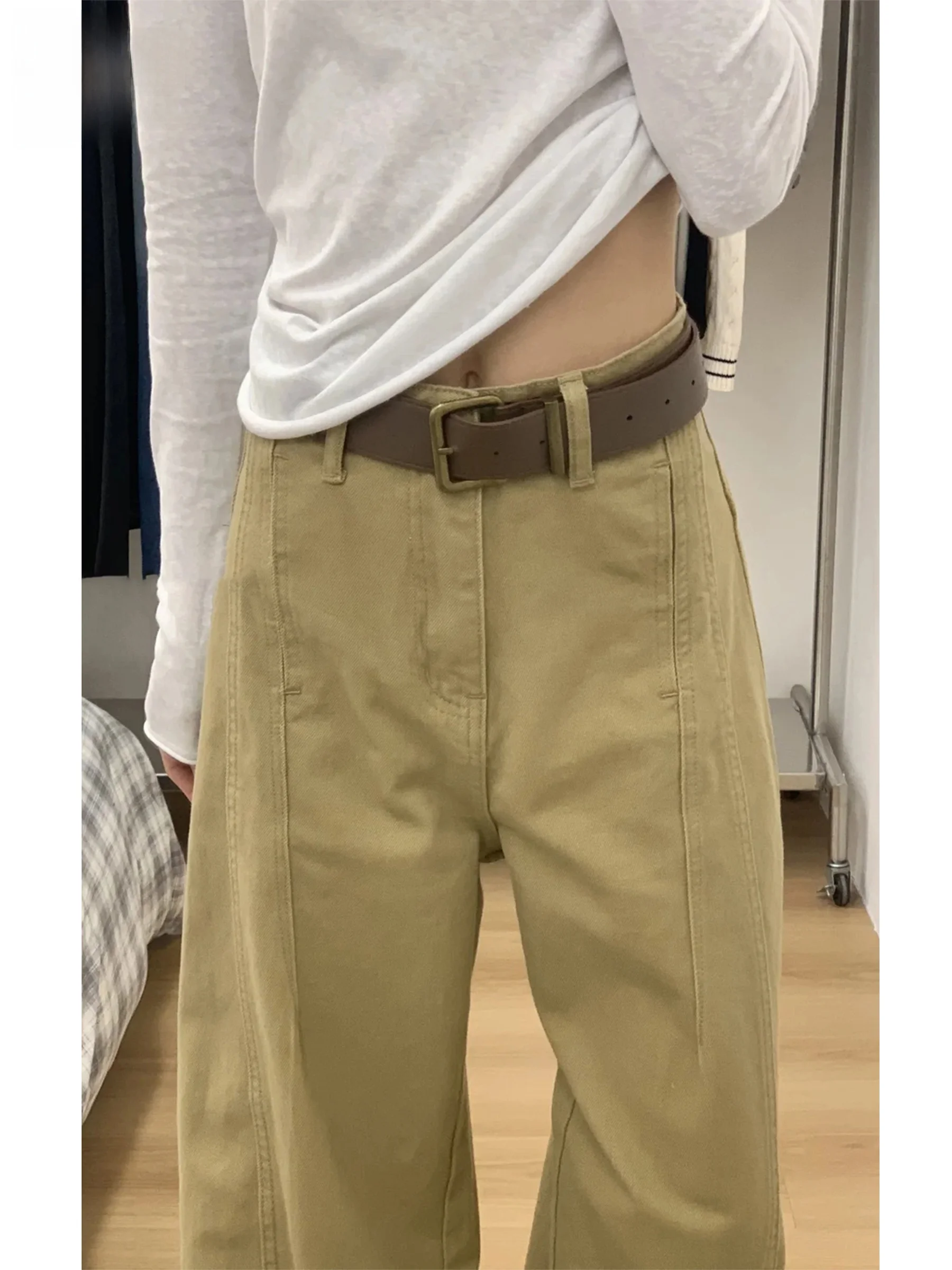 Khaki American Style Straight Leg Jeans Women's Loose Slimming Design Sensation Floor-Length Wide Leg Pants Autumn Winter New...
Khaki American Style Straight Leg Jeans Women's Loose Slimming Design Sensation Floor-Length Wide Leg Pants Autumn Winter New...